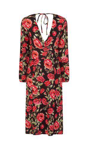 Dorothy Perkins *girls On Film Rose Print Midi Dress
