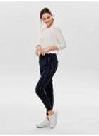 Dorothy Perkins *only Navy Pinstripe Trousers