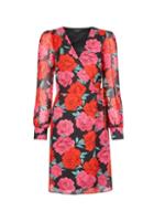 Dorothy Perkins Multi Colour Floral Print Wrap Mini Dress