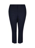 Dorothy Perkins *dp Curve Navy Elastic Back Ankle Grazer Trousers