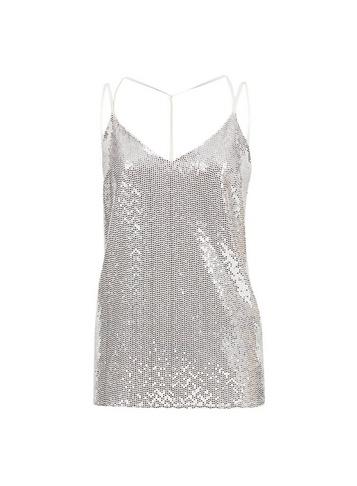 Dorothy Perkins Oyster Sequin Embellished Bar Back Camisole Top