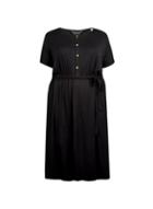 Dorothy Perkins *dp Curve Black Button Midi Dress