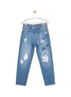 Dorothy Perkins *girls Vintage Wash Relaxed Fit Jeans 