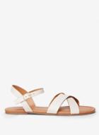 Dorothy Perkins Widefit White Falcon Sandals