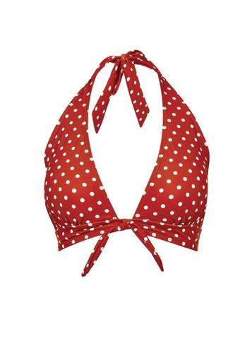 Dorothy Perkins *dp Beach Rust Polka Dot Print Bikini Top