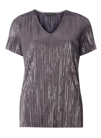 Dorothy Perkins Grey Plisse T-shirt