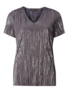 Dorothy Perkins Grey Plisse T-shirt
