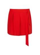 Dorothy Perkins Red Tie Waist Shorts