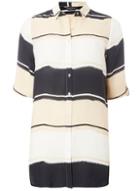 Dorothy Perkins Blurred Stripe Longline Shirt