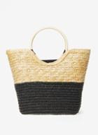 Dorothy Perkins Multi Coloured Wooden Hoop Handle Beach Bag