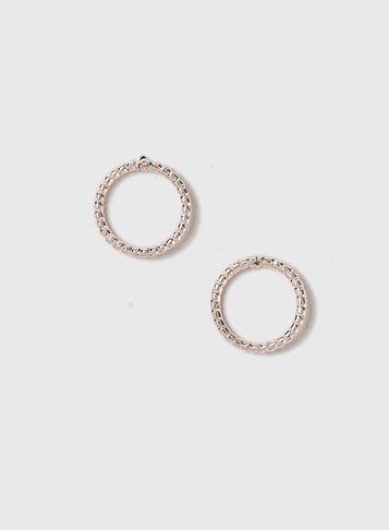 Dorothy Perkins Rose Gold Circle Earrings