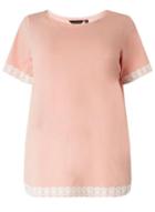 Dorothy Perkins *dp Curve Lave Hem Top Blush