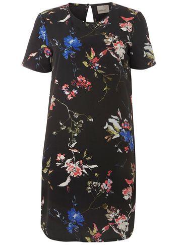 Dorothy Perkins *vero Moda Black Floral Dress
