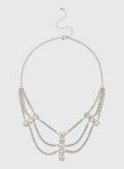 Dorothy Perkins Rhinestone And Chain Necklace
