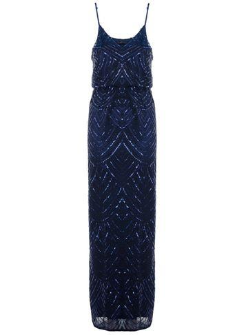 Dorothy Perkins *quiz Navy Sequin Strappy Dress