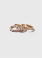 Dorothy Perkins Pink Stone Ring Pack