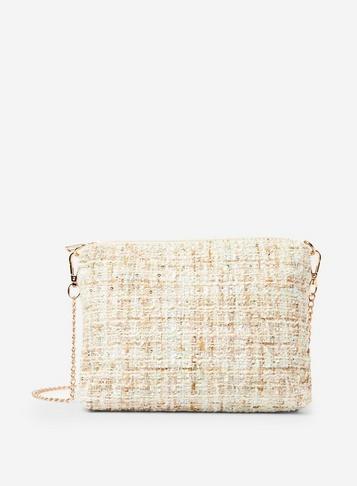 Dorothy Perkins Mint Boucle Clutch Bag