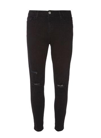 Dorothy Perkins Black Darcy Knee Rip Jeans