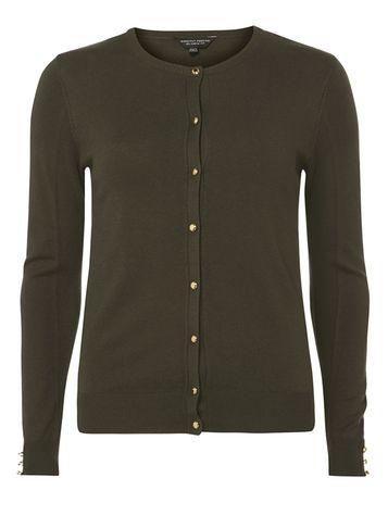 Dorothy Perkins Olive Green Viscose Cardigan