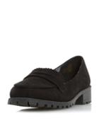 Dorothy Perkins *head Over Heels By Dune Black 'gissell' Flat Shoes