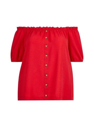 Dorothy Perkins *dp Curve Red Bardot Top
