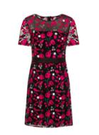 Dorothy Perkins *girls On Film Pink Embroidered Shift Dress