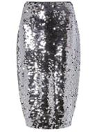 Dorothy Perkins Silver Ombre Sequin Pencil Skirt
