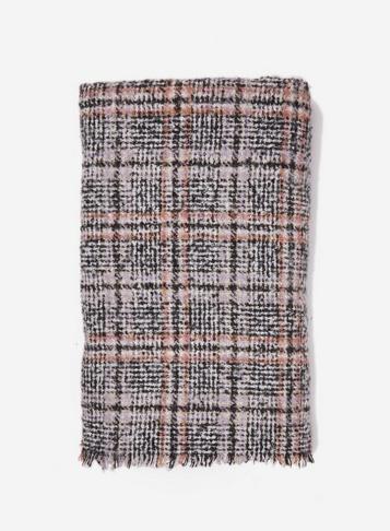 Dorothy Perkins Multi Colour Check Print Boucle Scarf