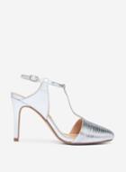 Dorothy Perkins Silver Empire Court Shoes