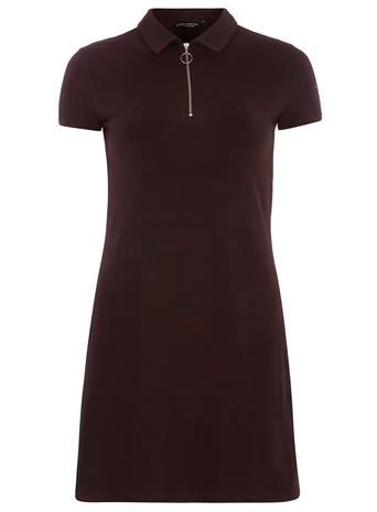 Dorothy Perkins Raisin Zip Shift Dress