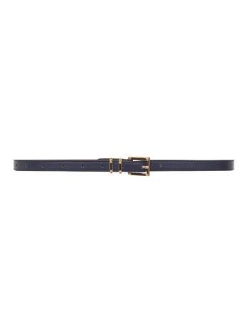 Dorothy Perkins Navy Screw Detail Skinny Belt