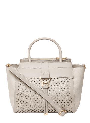 Dorothy Perkins Grey Laser Cut Tote Bag