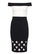 Dorothy Perkins *quiz Bardot Laser Cut Midi Dress