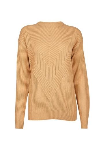 Dorothy Perkins *tall Camel Acrylic Jumper