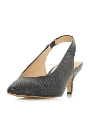 Dorothy Perkins * Head Over Heels By Dune Cherry Black Mid Heel Shoes