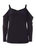 Dorothy Perkins Navy Cold Shoulder Top