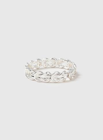 Dorothy Perkins Silver Knot Stretch Bracelet