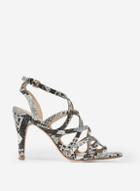 Dorothy Perkins Multi Colour Snake Print Spike Heeled Sandals