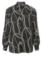 Dorothy Perkins Black Chain Print Shirt