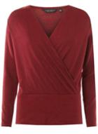 Dorothy Perkins Berry Wrap Front Cut And Sew Top