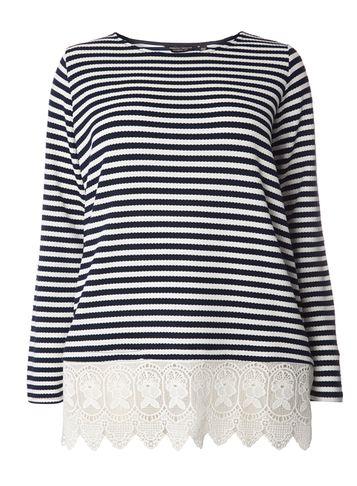 Dorothy Perkins Dp Curve Grey Ribbed Bardot Top