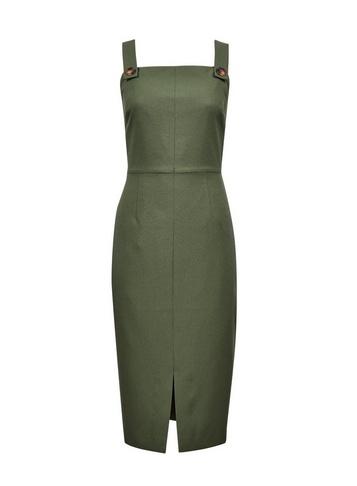 Dorothy Perkins Khaki Utility Pinafore Dress