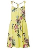 Dorothy Perkins *vila Yellow Floral Midi Dress