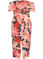 Dorothy Perkins Blush Floral Bardot Dress