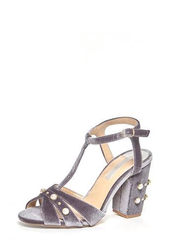 Dorothy Perkins Grey 'bonnie' Heeled Sandals