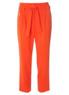 Dorothy Perkins Orange Zip Tie Tapered Trousers