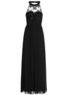 Dorothy Perkins *quiz Black High Neck Maxi Dress