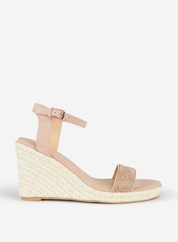 Dorothy Perkins Blush Ria Espadrille Wedge