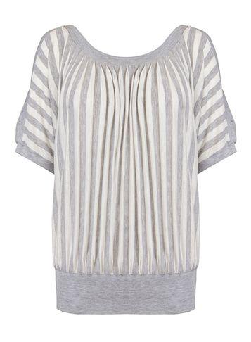 Dorothy Perkins *quiz Grey Diamante Batwing Top