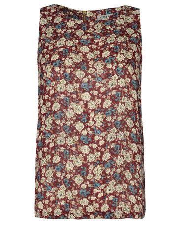 Dorothy Perkins *alice & You Burgundy Printed Top